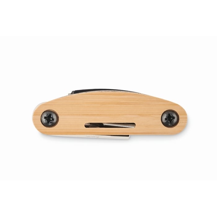Zakformaat bamboe multi-tool sample