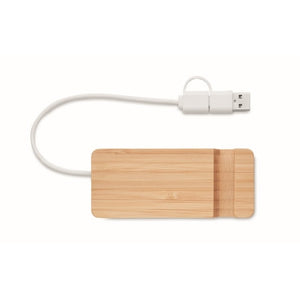 Bamboe USB hub 4 poorten 1280