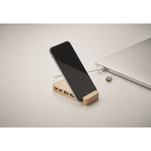 Bamboe USB hub 4 poorten 1283