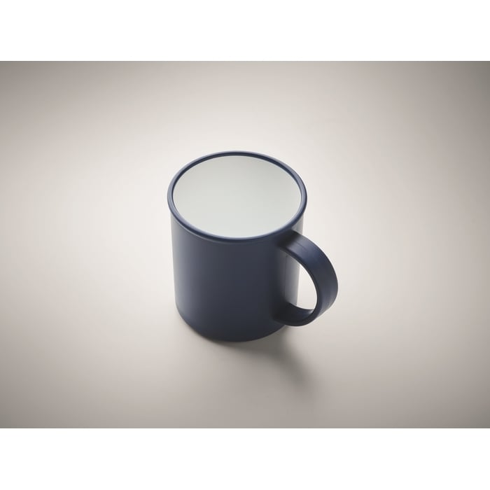 Herbruikbare PP  mok 300 ml blauw 1 kleur 5110