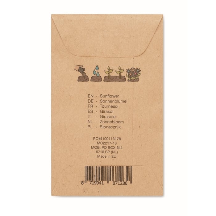 Zonnebloemzaadjes in envelop 13709