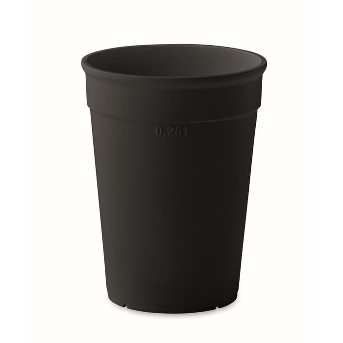 Gerecycled PP beker 300ml bedrukken