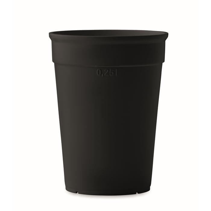 Gerecycled PP beker 300ml blauw 1 kleur 4299