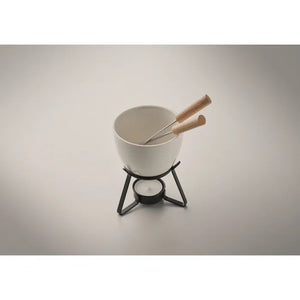 Keramische fondueset KASE  met opdruk