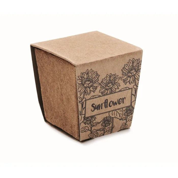 Zonnebloem kweekset SUNFLOWER KIT  met logo