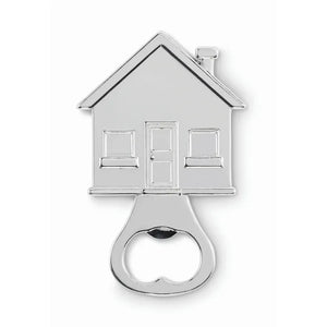 Flesopener in huisvorm. MYHOUSE  met opdruk