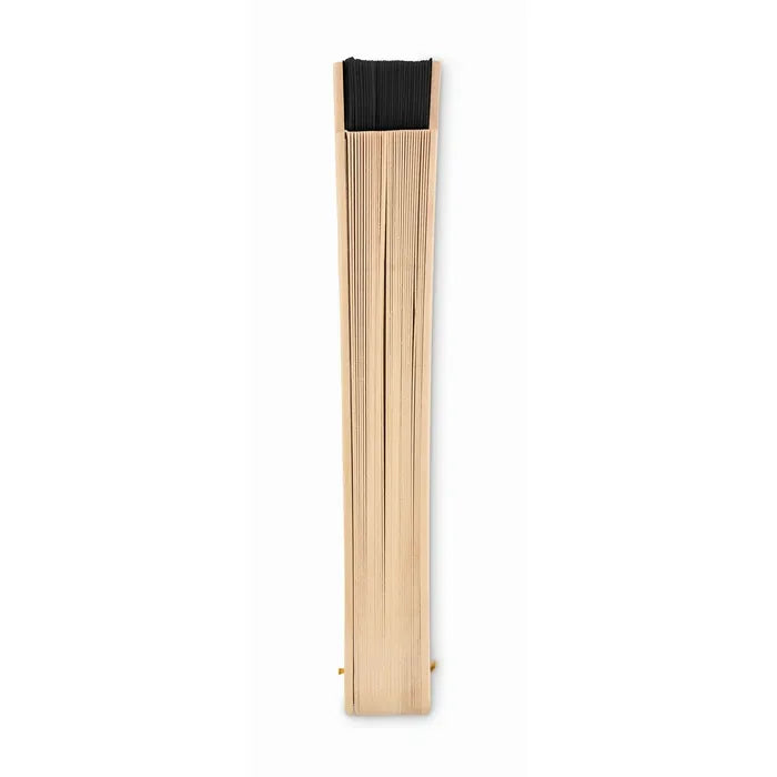 Houten handwaaier WOODFAN  met logo