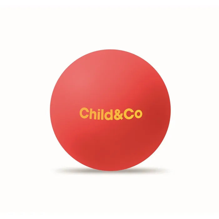 Rubberen stuiterbal. FUNBALL  met logo