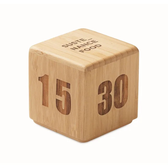 Bamboe timer CURT  met opdruk