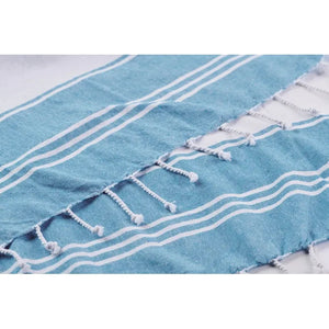 Strandtas met hamamdoek HUMMUM  met opdruk