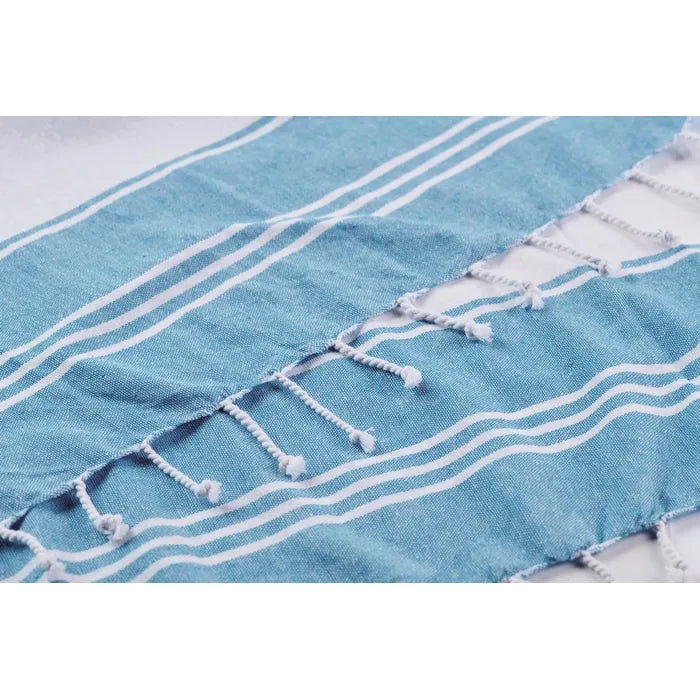 Strandtas met hamamdoek HUMMUM  met opdruk