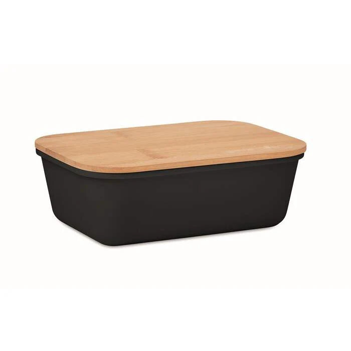 Lunchbox met bamboe deksel bedrukken