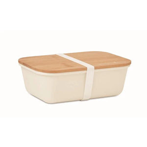 Lunchbox met bamboe deksel 7275