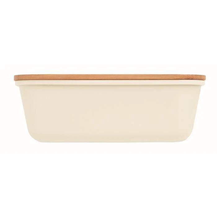 Lunchbox met bamboe deksel 7276