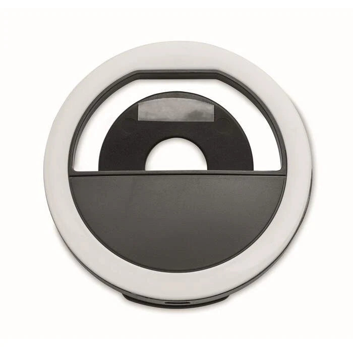 Draagbare selfie ringlamp zwart 2 kleuren tp 2988