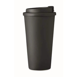 Dubbelwandige drinkbeker 475 ml wit 1 kleur zd 3298