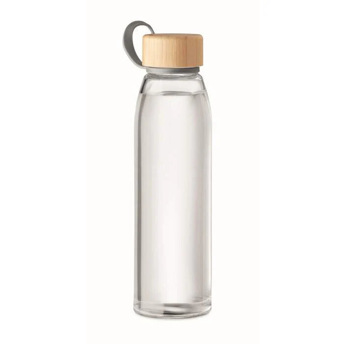 Glazen drinkfles 500ML transparant onbedrukt 4469
