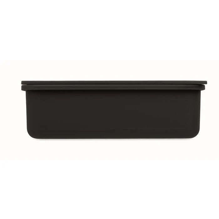 Lunchbox met bestek zwart 3 kleuren tp 7298