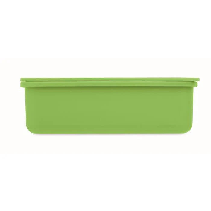 Lunchbox met bestek groen 3 kleuren tp 7290