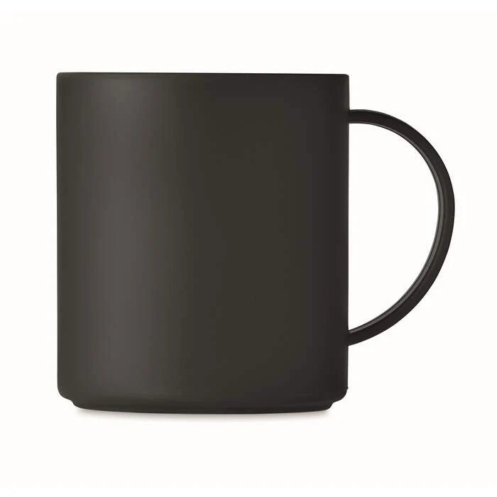 Herbruikbare mok 300 ml zwart 2 kleuren tp 5097