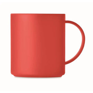 Herbruikbare mok 300 ml rood onbedrukt 5096