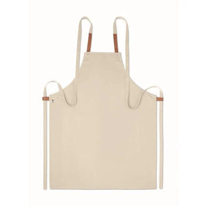 Schort organisch katoen beige 3 kleuren zd 10913