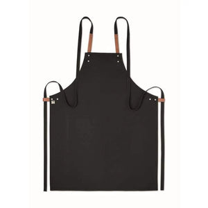 Schort organisch katoen zwart 4 kleuren zd 10937