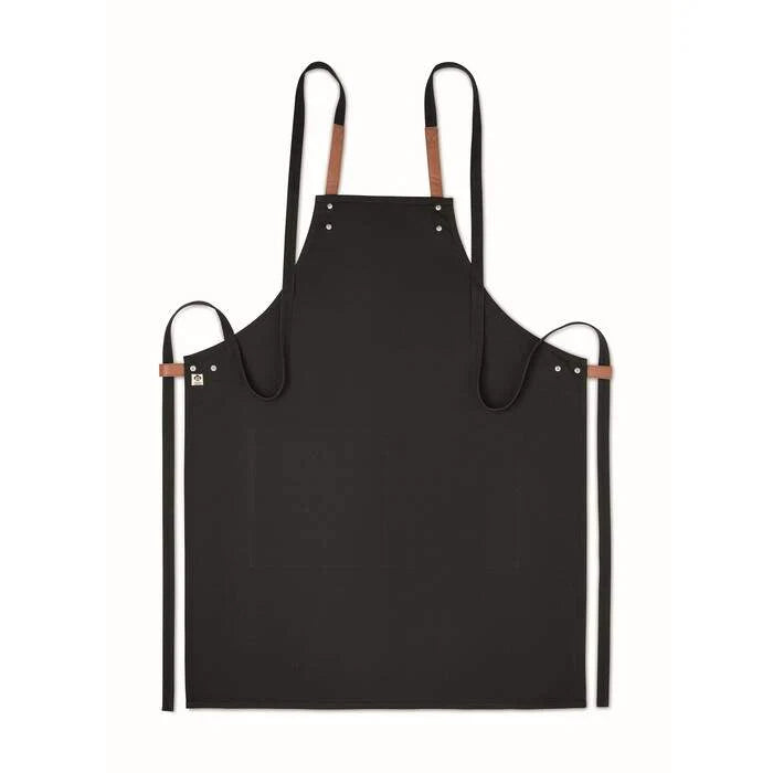 Schort organisch katoen zwart 4 kleuren zd 10937
