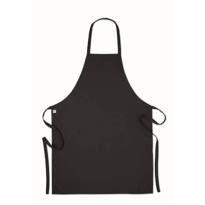 Schort organisch katoen blauw 1 kleur zd 10922