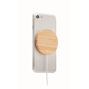 Magnetische draadloze oplader hout Graveren 7532