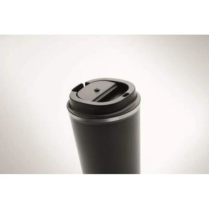 Dubbelwandige drinkbeker beige Graveren 3302