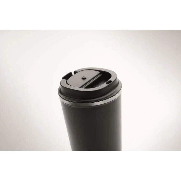 Dubbelwandige drinkbeker beige Graveren 3302