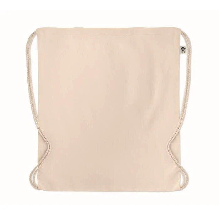 Trekkoordzak van biologisch kat YUKI beige 2 kleuren zd 12668