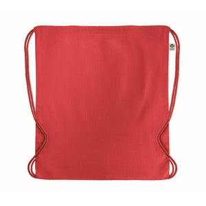 Trekkoord rugzak van organisch YUKI COLOUR blauw 1 kleur zd 12645