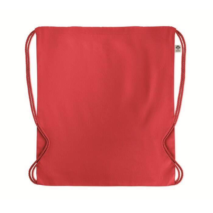 Trekkoord rugzak van organisch YUKI COLOUR blauw 1 kleur zd 12645