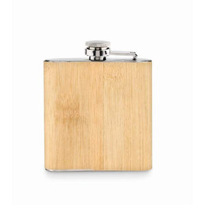 Platte bamboe heupfles 175ml HIPHIP 9405