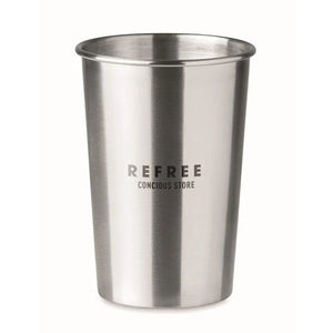 RVS beker 350ml BONGO zilver onbedrukt 10561