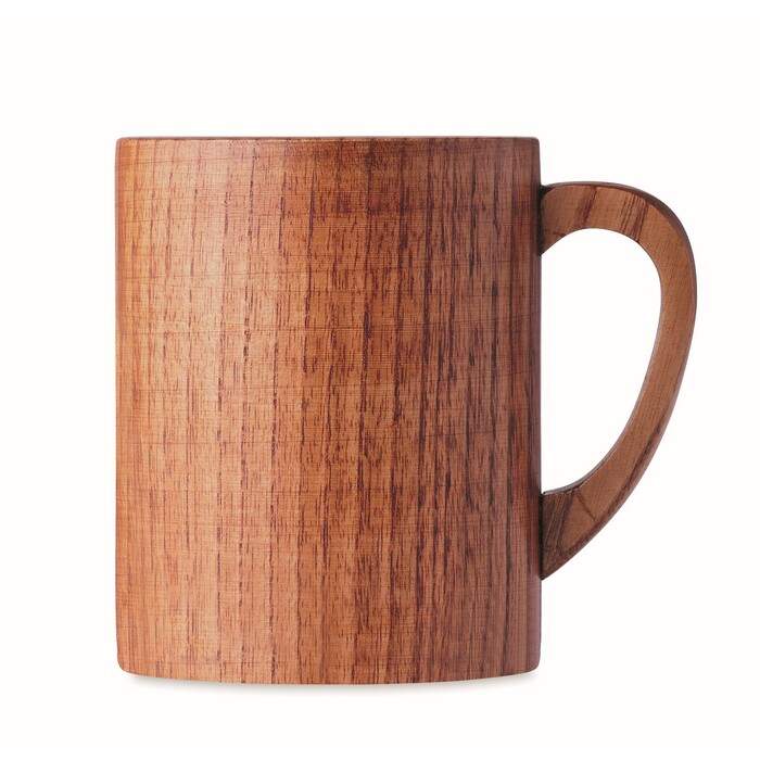 Eikenhouten mok 280 ml TRAVIS hout 4 kleuren tp 3562