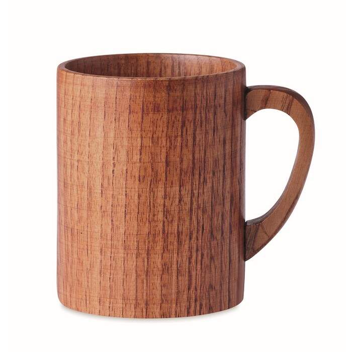Eikenhouten mok 280 ml TRAVIS bedrukken