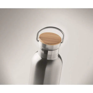 Dubbelwandige drinkfles 750ml HELSINKI MED zilver Graveren 3357