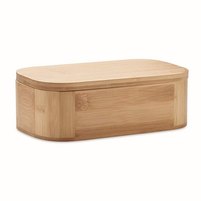 Bamboe lunchtrommel 1000ml LADEN LARGE hout 2 kleuren tp 1232