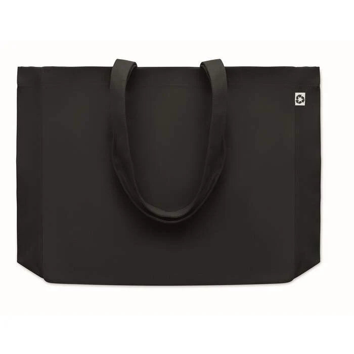Gerecyclede tas 280 gr/m&sup2; RESPECT COLOURED zwart onbedrukt 4388