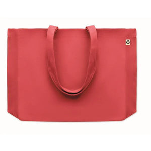 Gerecyclede tas 280 gr/m&sup2; RESPECT COLOURED blauw 4 kleuren zd 4380