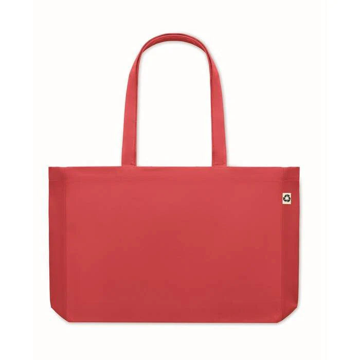 Gerecyclede tas 280 gr/m&sup2; RESPECT COLOURED rood 1 kleur zd 4382
