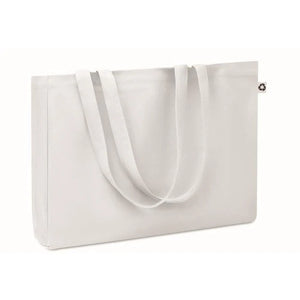 Gerecyclede tas 280 gr/m&sup2; RESPECT COLOURED rood 2 kleuren zd 4383