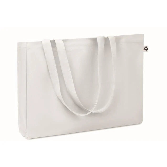 Gerecyclede tas 280 gr/m&sup2; RESPECT COLOURED rood 2 kleuren zd 4383
