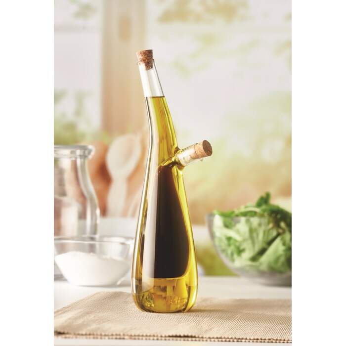 Olie en azijnstel van glas BARRETIN transparant 2 kleuren tp 8568