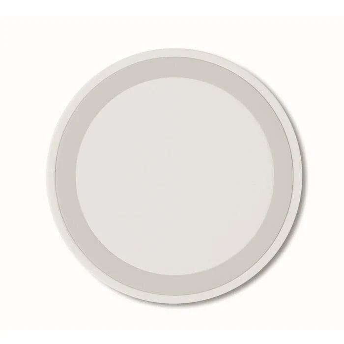Kleine draadloze oplader WIRELESS PLATO + wit onbedrukt 6507