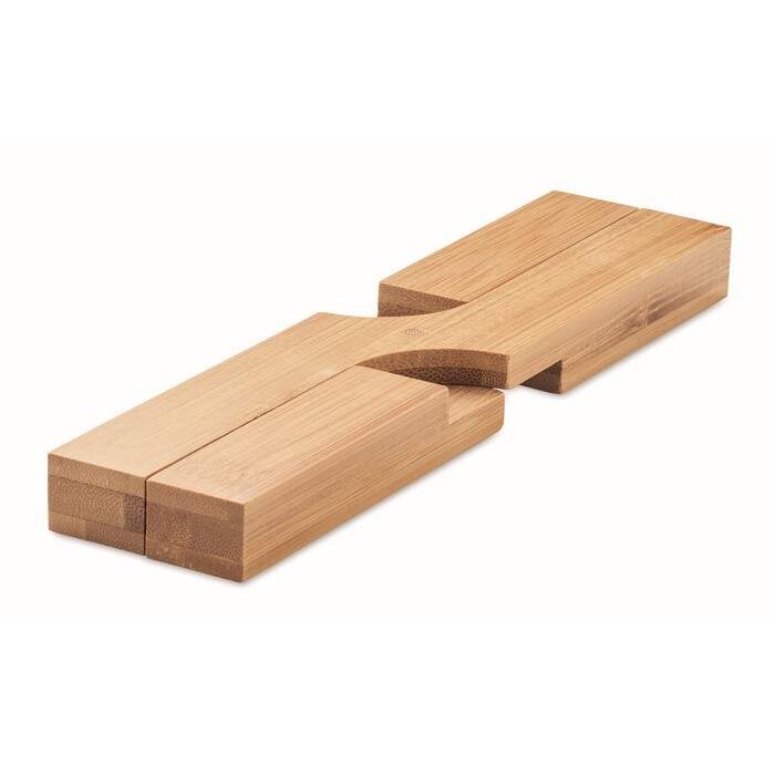 Opvouwbare bamboe onderzetter IMBA hout 2 kleuren tp 8642