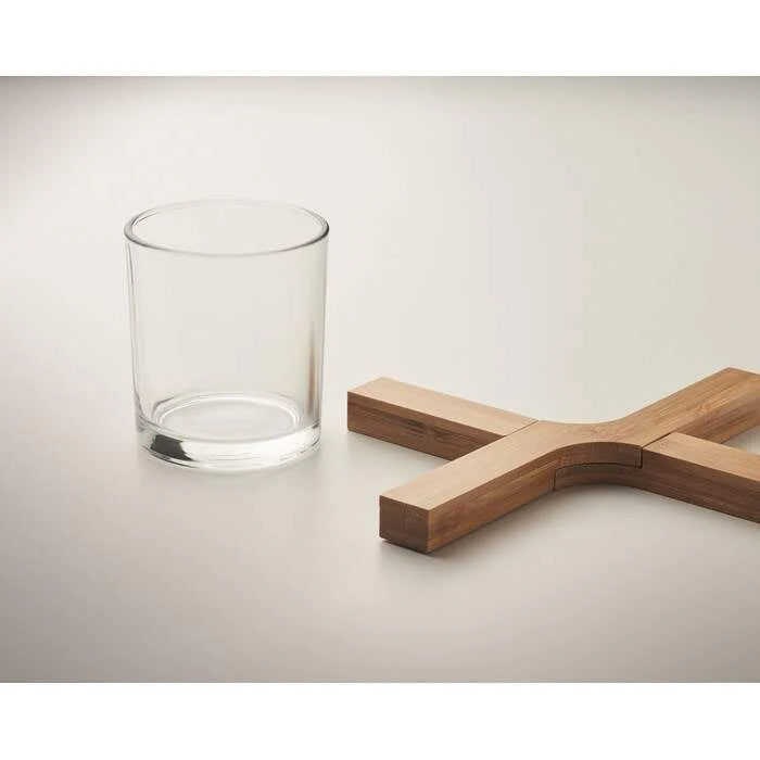 Opvouwbare bamboe onderzetter IMBA hout 4 kleuren tp 8644